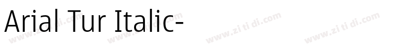 Arial Tur Italic字体转换